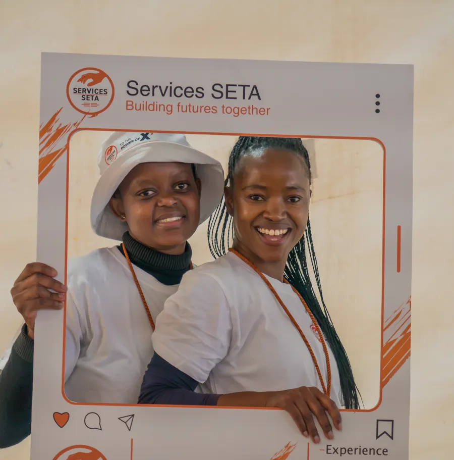Participants at a To The Power of X² event.